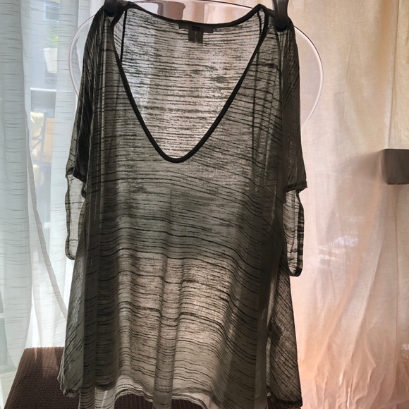 Helmut Lang sheer poncho style T-shirt - Picture 3 of 8